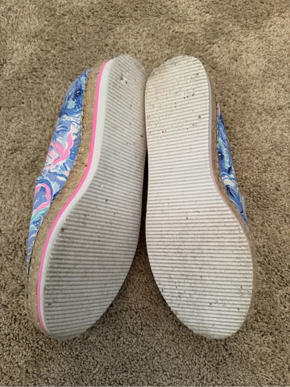Lilly Pulitzer Floral Blue Slip-On Women’s Espadrilles